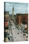 Denver, Colorado, View up 16th Street from Glenarm Street-Lantern Press-Stretched Canvas