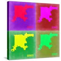 Denver DC Pop Art Map 2-NaxArt-Stretched Canvas