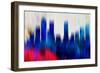 Denver Downtown Skyline-NaxArt-Framed Art Print