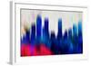 Denver Downtown Skyline-NaxArt-Framed Art Print