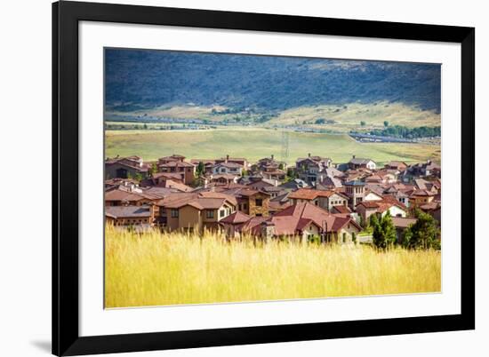 Denver Metro Residential Area-duallogic-Framed Photographic Print