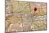 Denver on Vintage 1920S Map of Colorado with a Red Pushpin, Selective Focus (Printed in 1926 - Copy-PixelsAway-Mounted Photographic Print