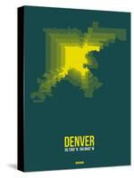 Denver Radiant Map 3-NaxArt-Stretched Canvas