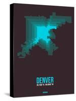 Denver Radiant Map 4-NaxArt-Stretched Canvas
