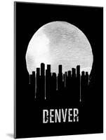 Denver Skyline Black-Unknown-Mounted Art Print