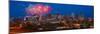 Denver Skyline Fireworks-Steve Gadomski-Mounted Photographic Print