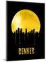 Denver Skyline Yellow-null-Mounted Art Print