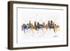 Denver Skyline-Michael Tompsett-Framed Art Print