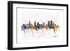 Denver Skyline-Michael Tompsett-Framed Art Print