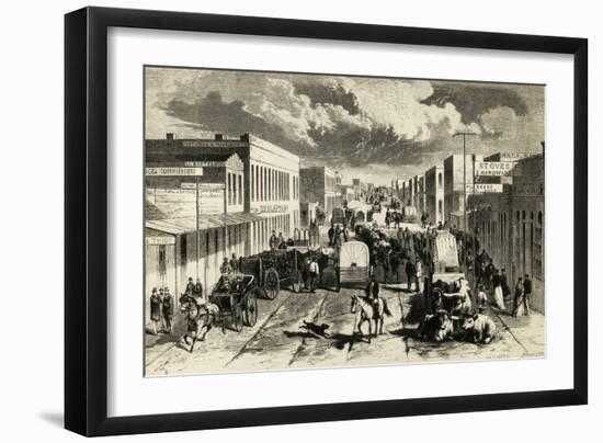 Denver Street, Colorado, 1876, United States-null-Framed Giclee Print