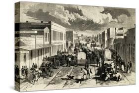 Denver Street, Colorado, 1876, United States-null-Stretched Canvas