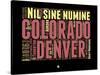 Denver Word Cloud 1-NaxArt-Stretched Canvas