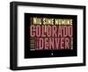 Denver Word Cloud 1-NaxArt-Framed Art Print