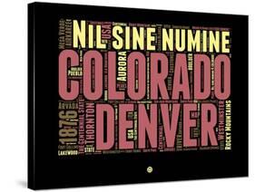 Denver Word Cloud 1-NaxArt-Stretched Canvas