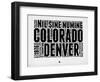 Denver Word Cloud 2-NaxArt-Framed Art Print