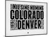 Denver Word Cloud 2-NaxArt-Mounted Art Print