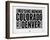 Denver Word Cloud 2-NaxArt-Framed Art Print