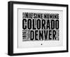 Denver Word Cloud 2-NaxArt-Framed Art Print