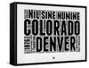 Denver Word Cloud 2-NaxArt-Framed Stretched Canvas