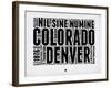 Denver Word Cloud 2-NaxArt-Framed Art Print