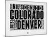 Denver Word Cloud 2-NaxArt-Mounted Art Print