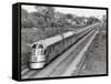 Denver Zephyr Train Going through Town-Philip Gendreau-Framed Stretched Canvas