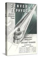 Denver Zephyr Train Schedule-null-Stretched Canvas