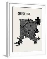 Denver-Mr City Printing-Framed Art Print