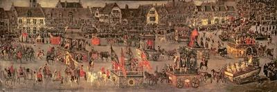 The Triumph of the Archduchess Isabella (1556-1633) in the Brussels Ommeganck of 31st May 1615-Denys van Alsloot-Framed Premium Giclee Print