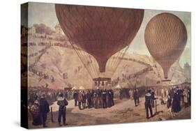 Départ de Gambetta pour Tours sur l'Armand-Barbès, le 7 octobre 1870, à Montmartre-Jules Didier-Stretched Canvas