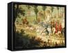 Departing for Hunt-Vittorio Amedeo Cignaroli-Framed Stretched Canvas