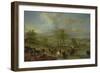 Departing for the Hunt and Fishing in the River (Oil on Canvas)-Philips Wouwermans Or Wouwerman-Framed Giclee Print