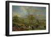 Departing for the Hunt and Fishing in the River (Oil on Canvas)-Philips Wouwermans Or Wouwerman-Framed Giclee Print