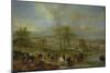 Departing for the Hunt and Fishing in the River (Oil on Canvas)-Philips Wouwermans Or Wouwerman-Mounted Giclee Print
