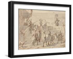 Departing for the Hunt-Jan Verkolje-Framed Giclee Print