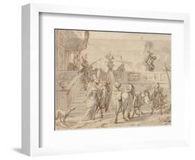 Departing for the Hunt-Jan Verkolje-Framed Giclee Print