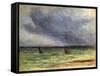 Departing Trawlers-Maximilien Luce-Framed Stretched Canvas
