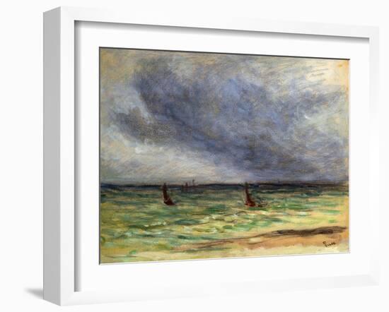 Departing Trawlers-Maximilien Luce-Framed Giclee Print