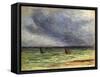 Departing Trawlers-Maximilien Luce-Framed Stretched Canvas