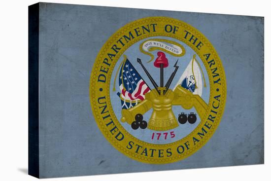 Department of the Army - Military - Insignia-Lantern Press-Stretched Canvas