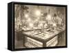 Department Store Jewelry Counters-null-Framed Stretched Canvas