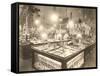 Department Store Jewelry Counters-null-Framed Stretched Canvas