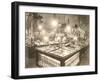 Department Store Jewelry Counters-null-Framed Art Print