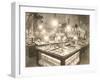 Department Store Jewelry Counters-null-Framed Art Print