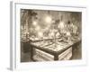 Department Store Jewelry Counters-null-Framed Art Print