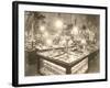 Department Store Jewelry Counters-null-Framed Art Print