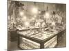 Department Store Jewelry Counters-null-Mounted Art Print