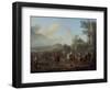 Departure for Hunting, 1055 (Oil on Canvas)-Carel Van Falens Or Valens-Framed Giclee Print