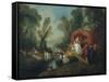 Departure for the Island of Cythera-Jean-Baptiste Pater-Framed Stretched Canvas