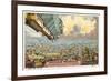 Departure from London in the Morning-null-Framed Giclee Print